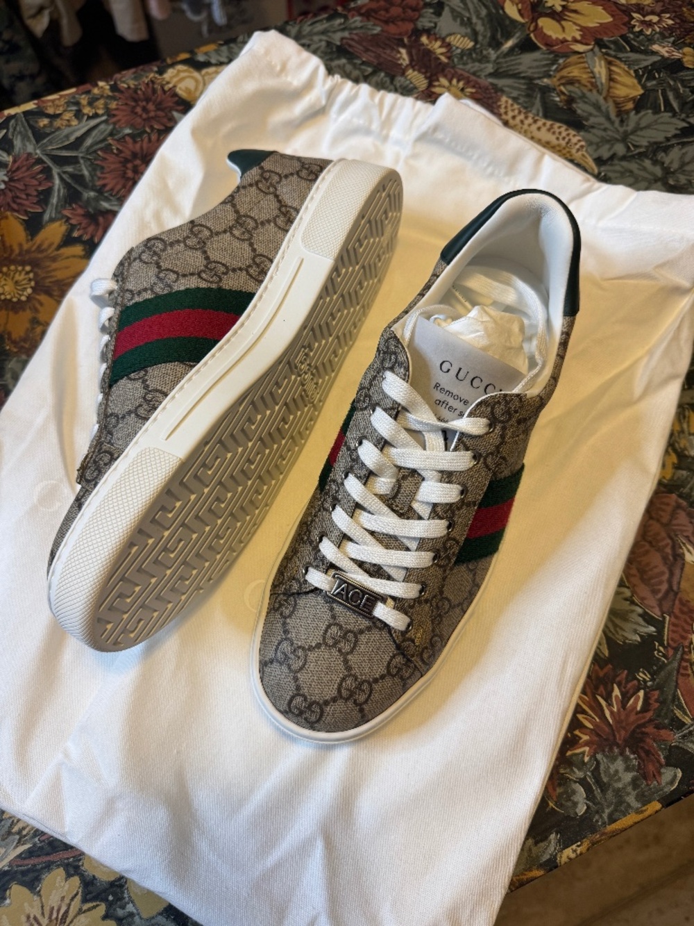 Brand New Gucci "ACE" Sneakers Women Size 38